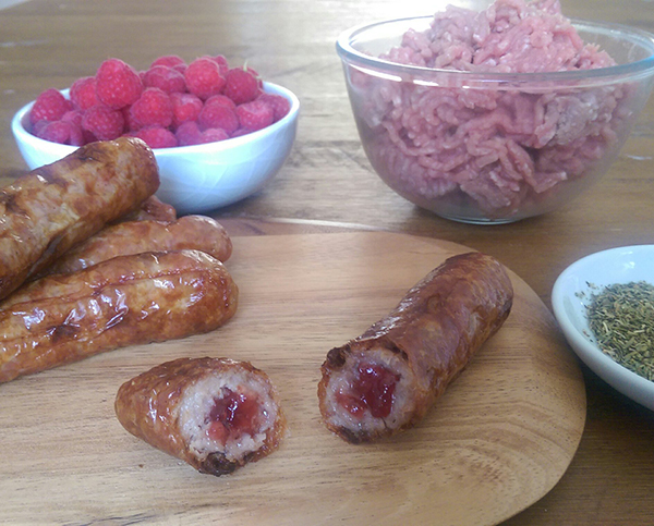 The Dausage with ingredients